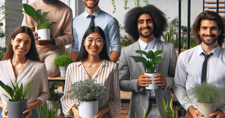 Grünes Büro: Wie Pflanzen das Arbeitsumfeld bereichern und Mitarbeiter motivieren